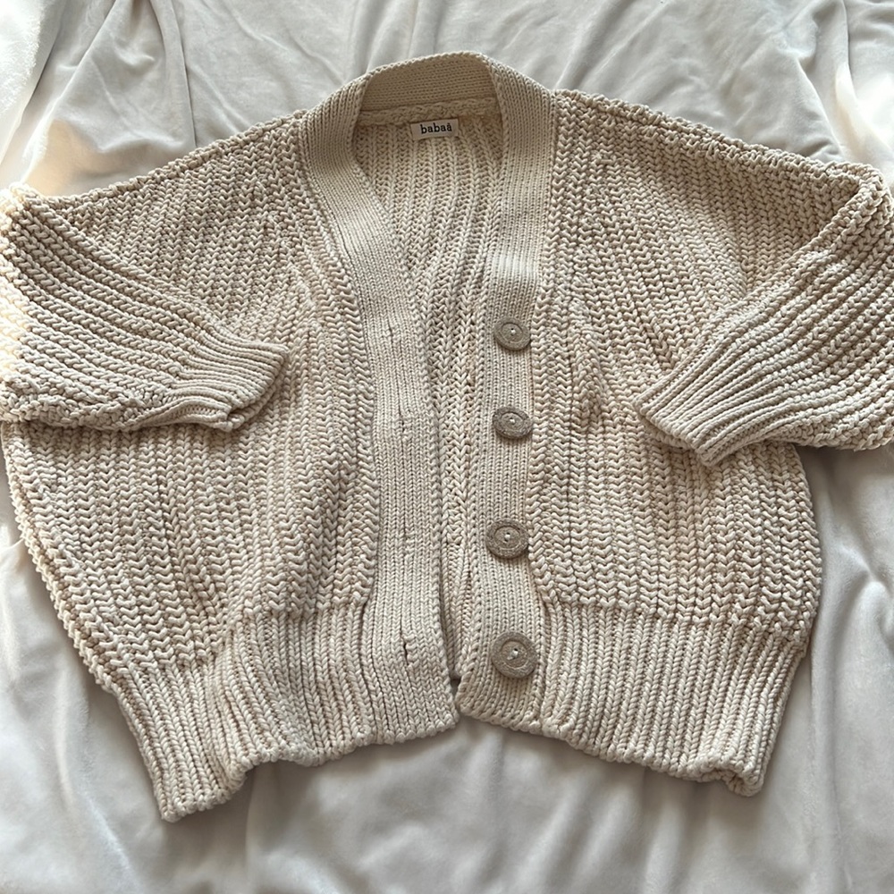 Babaa No 18 Cardigan in Natural